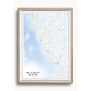 Kustkarta Halland 50x70cm Dapa Maps